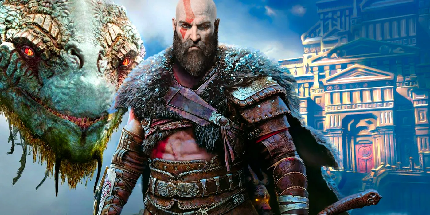 Kratos in a custom image for God of War on PS5. Image