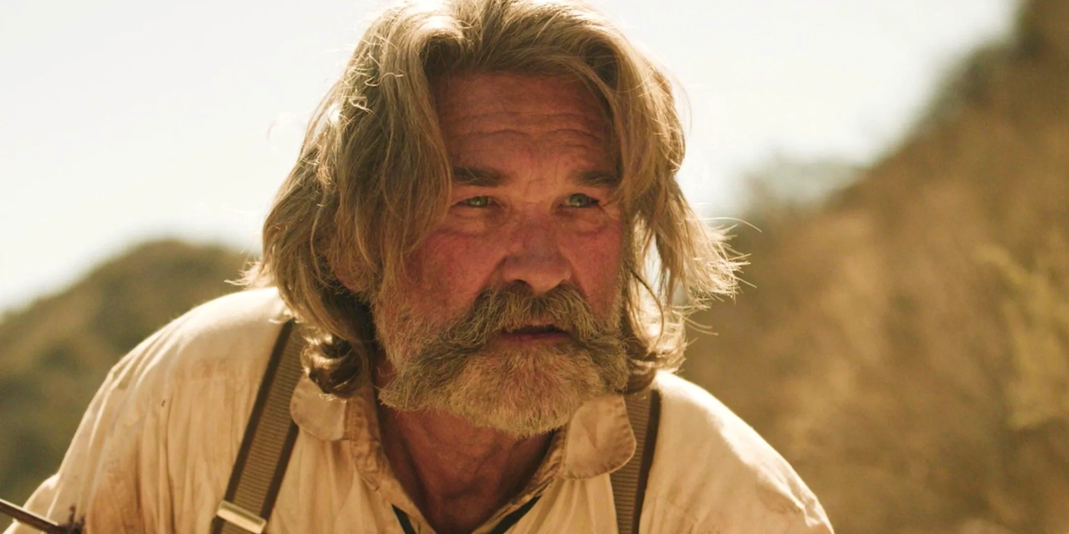 Kurt Russell looking disheveled in Bone Tomahawk Image