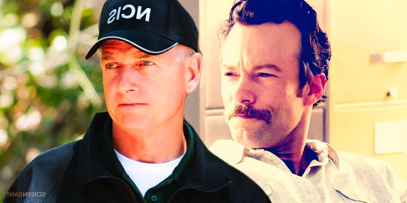 Kyle Schmid as young Franks in NCIS_ Origins and Mark Harmon as Gibbs in NCIS Image