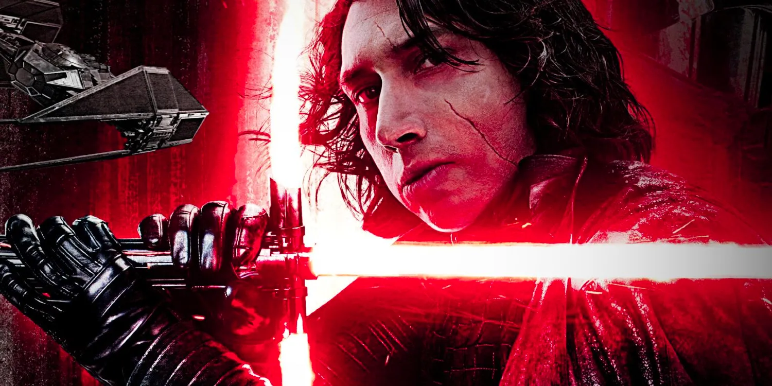 Kylo Ren With Red Lightsaber Image