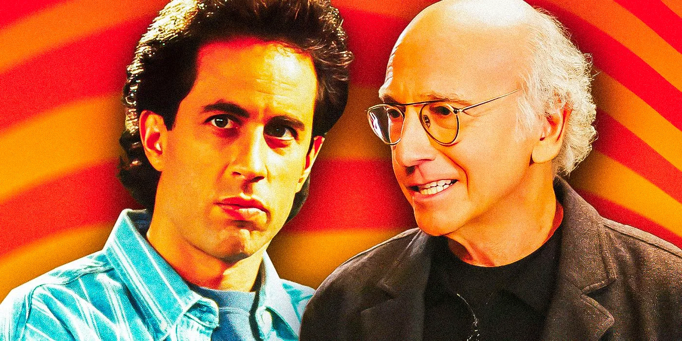 Larry David from Curb Your Enthusiasm and Jerry Seinfeld in Seinfeld Image