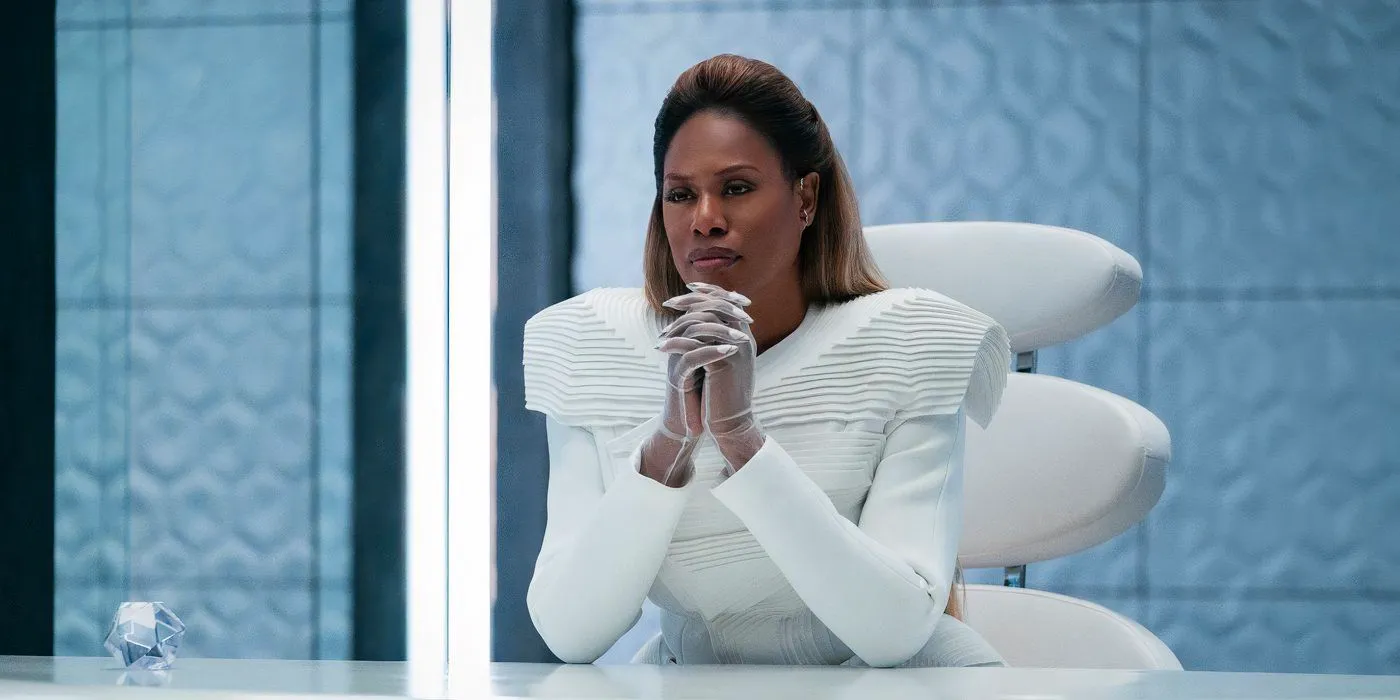 Laverne Cox as Cable with her hands folded in Uglies Image