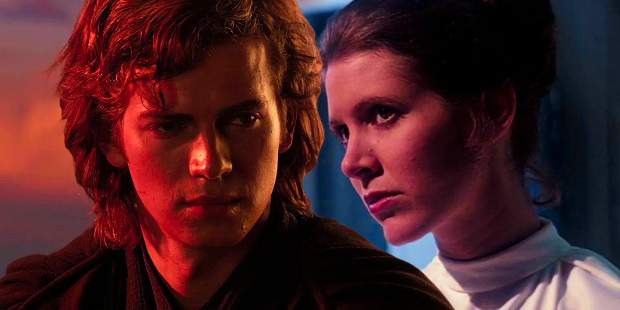 Leia in Star Wars and Anakin in Revenge of Sith Image