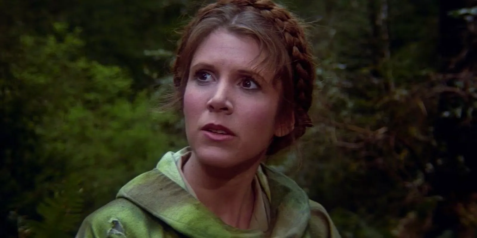 Leia looking concerned in Return of the Jedi Image