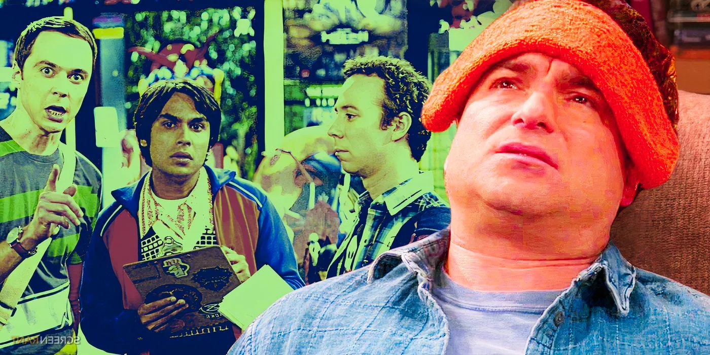 Leonard, Stuart, Raj, and Sheldon in The Big Bang Theory Image