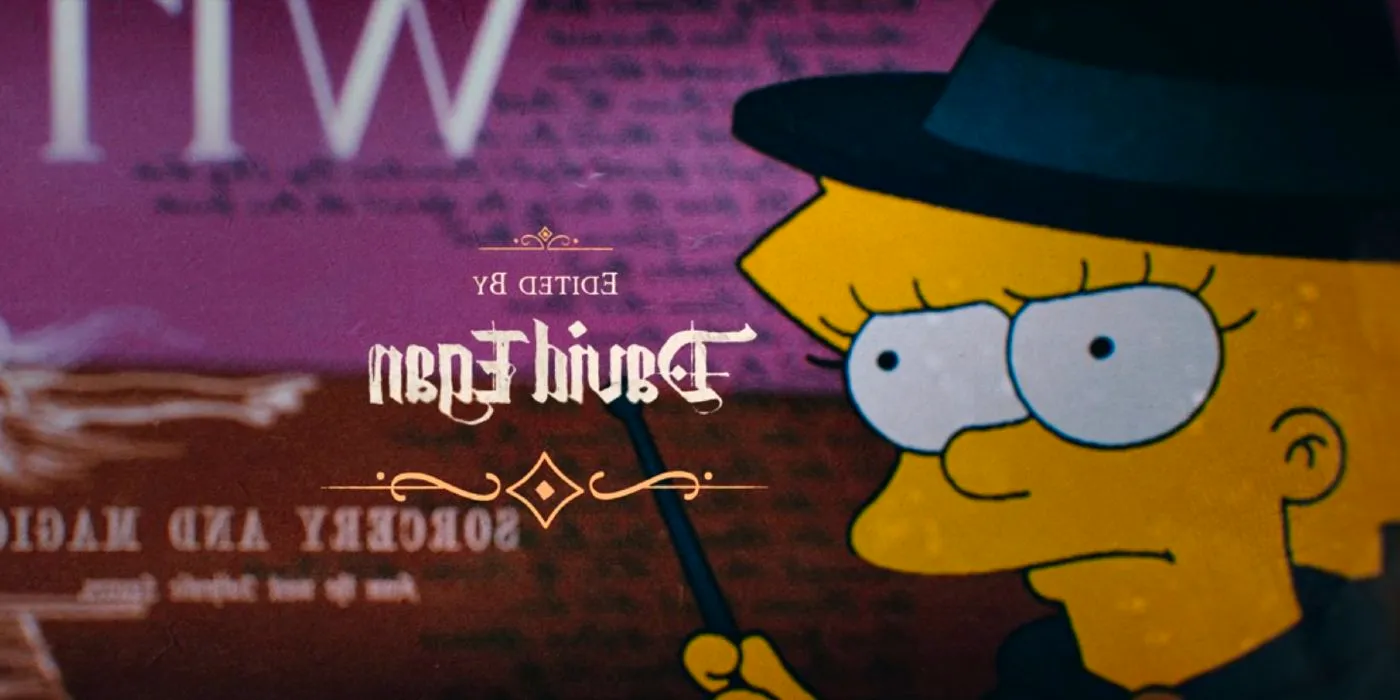 Lisa wearing a witch costume from The Simpsons in Agatha All Along (2024) end credits Image