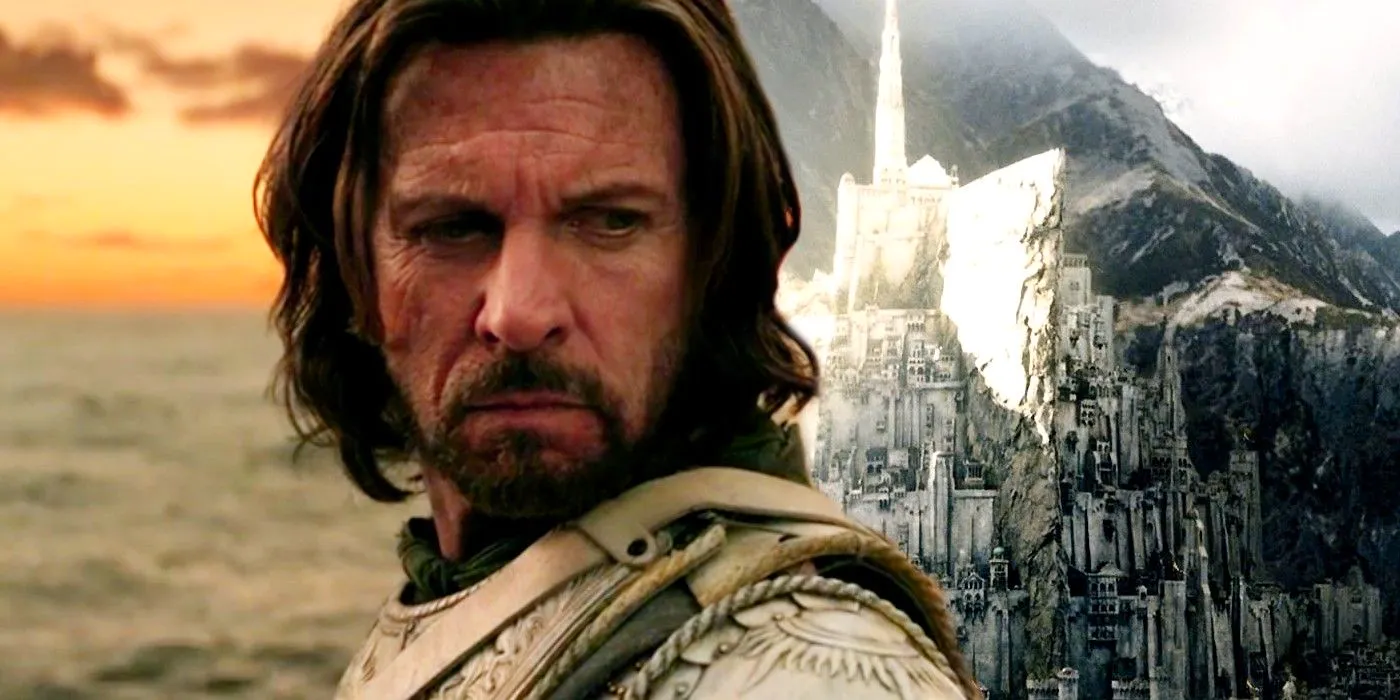 Lloyd Owen as Elendil in Rings of Power and Gondor in Lord of the Rings Image