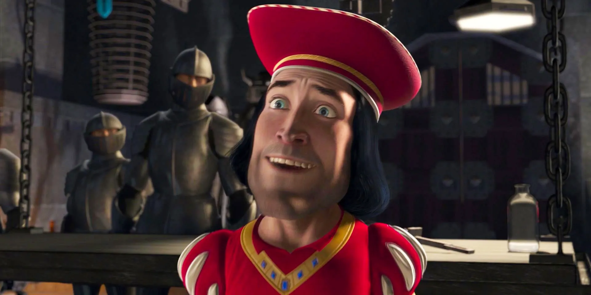 Lord Farquaad looking happy in Shrek Image