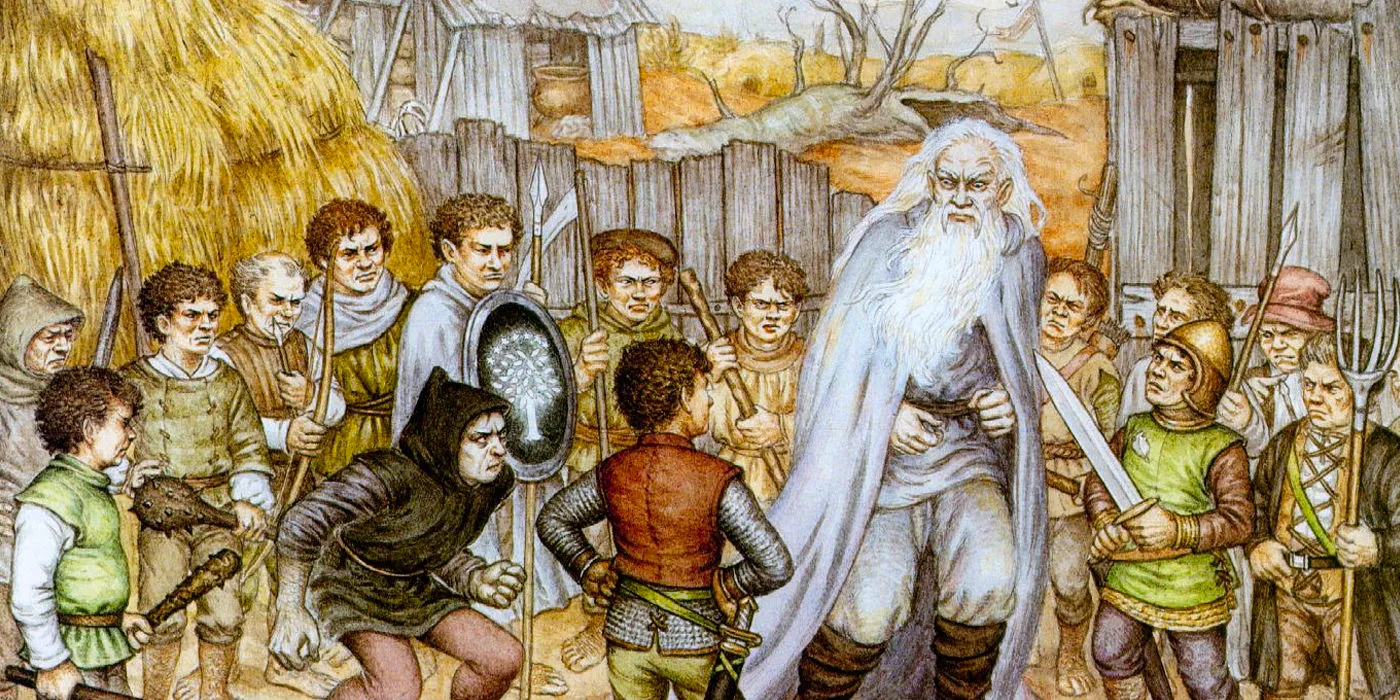 Lord of the Rings Scouring of the Shire Illustration Image