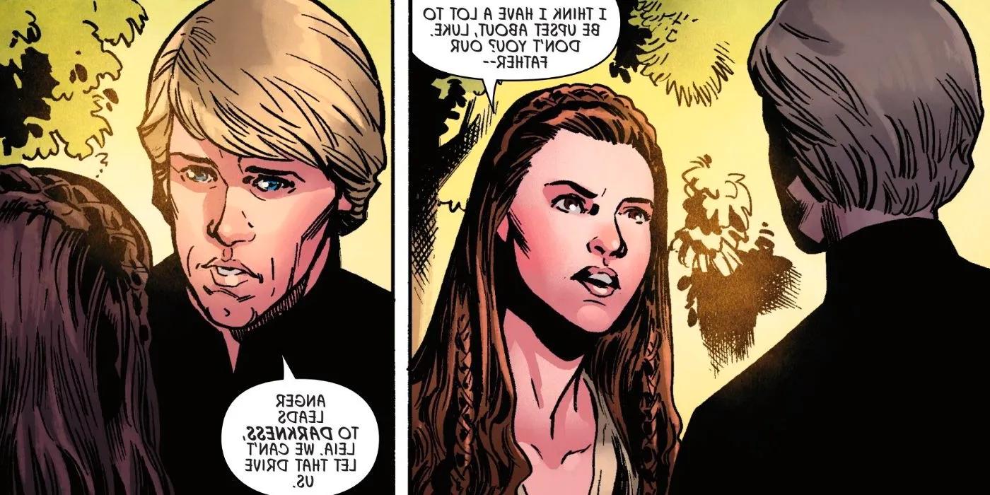 Luke Fears Leia's Darkness in Insurgency Rising #1 Image