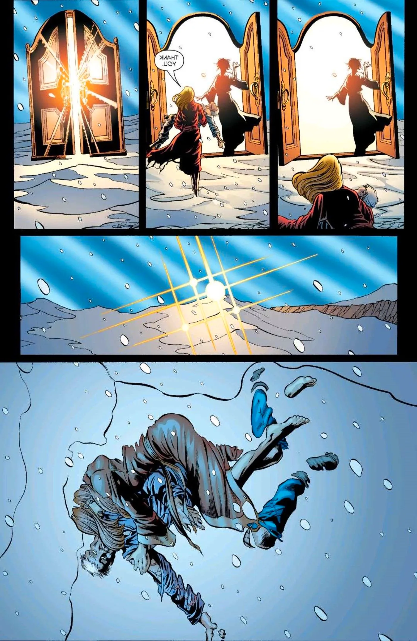 Lyta Trevor & Hector Hall's deaths in JSA #80. Image