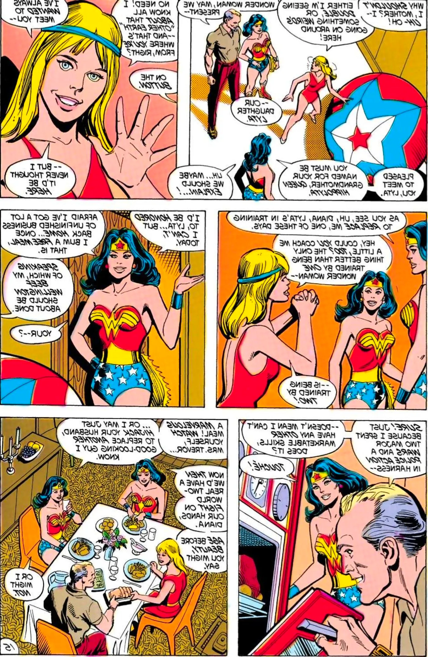 Lyta Trevor's first appearance in Wonder Woman #300. Image