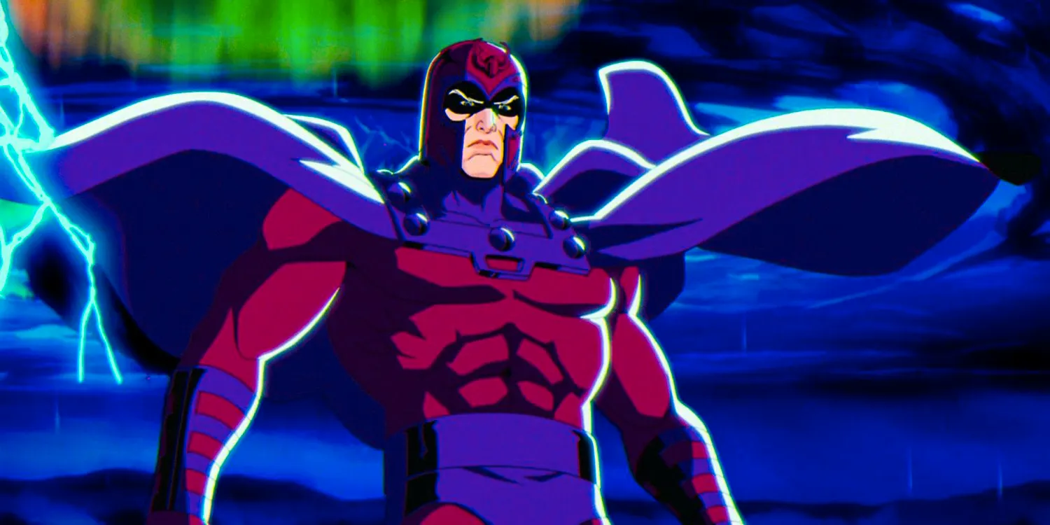 Magneto Flaoting In Front Of Asteroid M in X-Men '97 season 1 Ep 9 Image