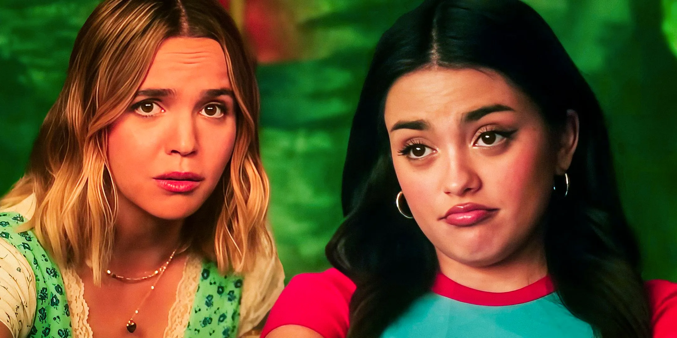 Maia Reficco as Noa Olivar and Bailee Madison as Imogen Adams in Pretty Little Liars: Summer School. Image