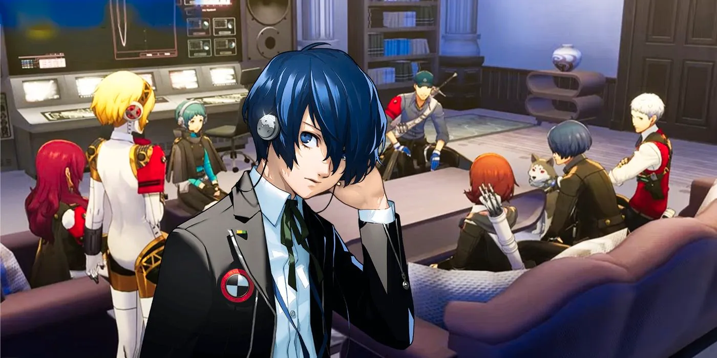 Main character with other characters from Persona 3 Reload ending Image