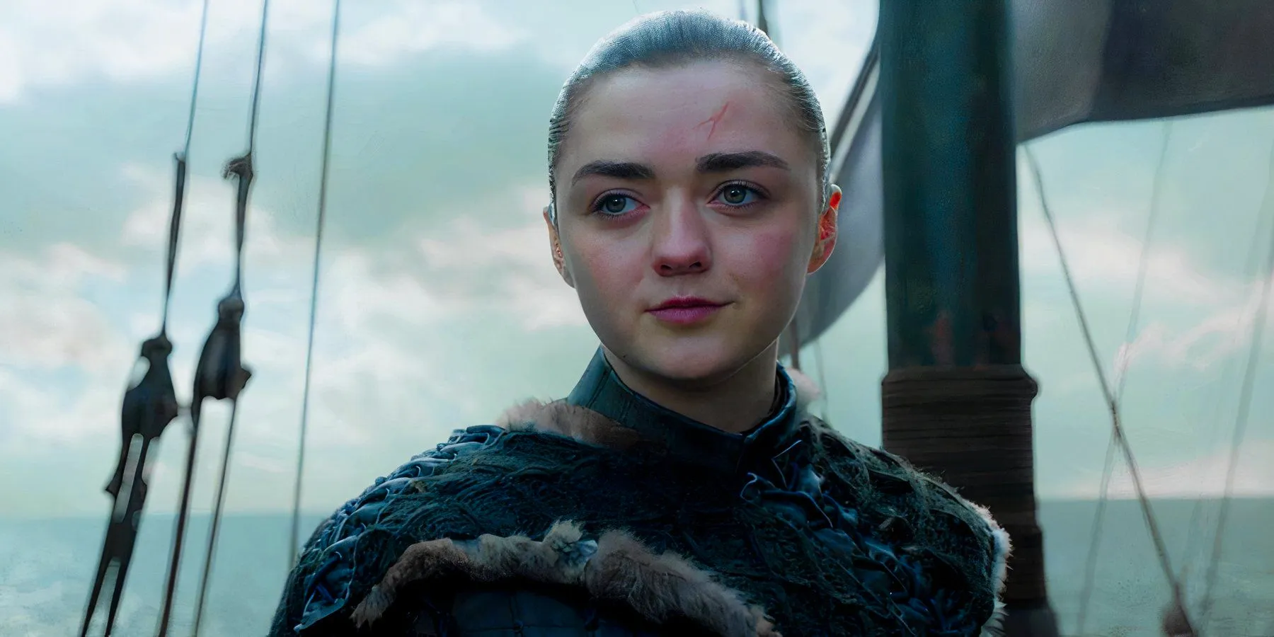 Maisie Williams as Arya in Game of Thrones season 8 finale Image