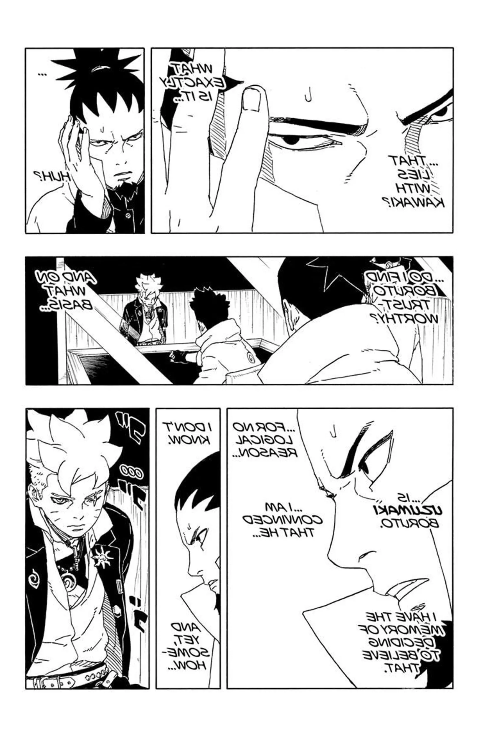 Manga panel of Shikamaru's inner monologue Image