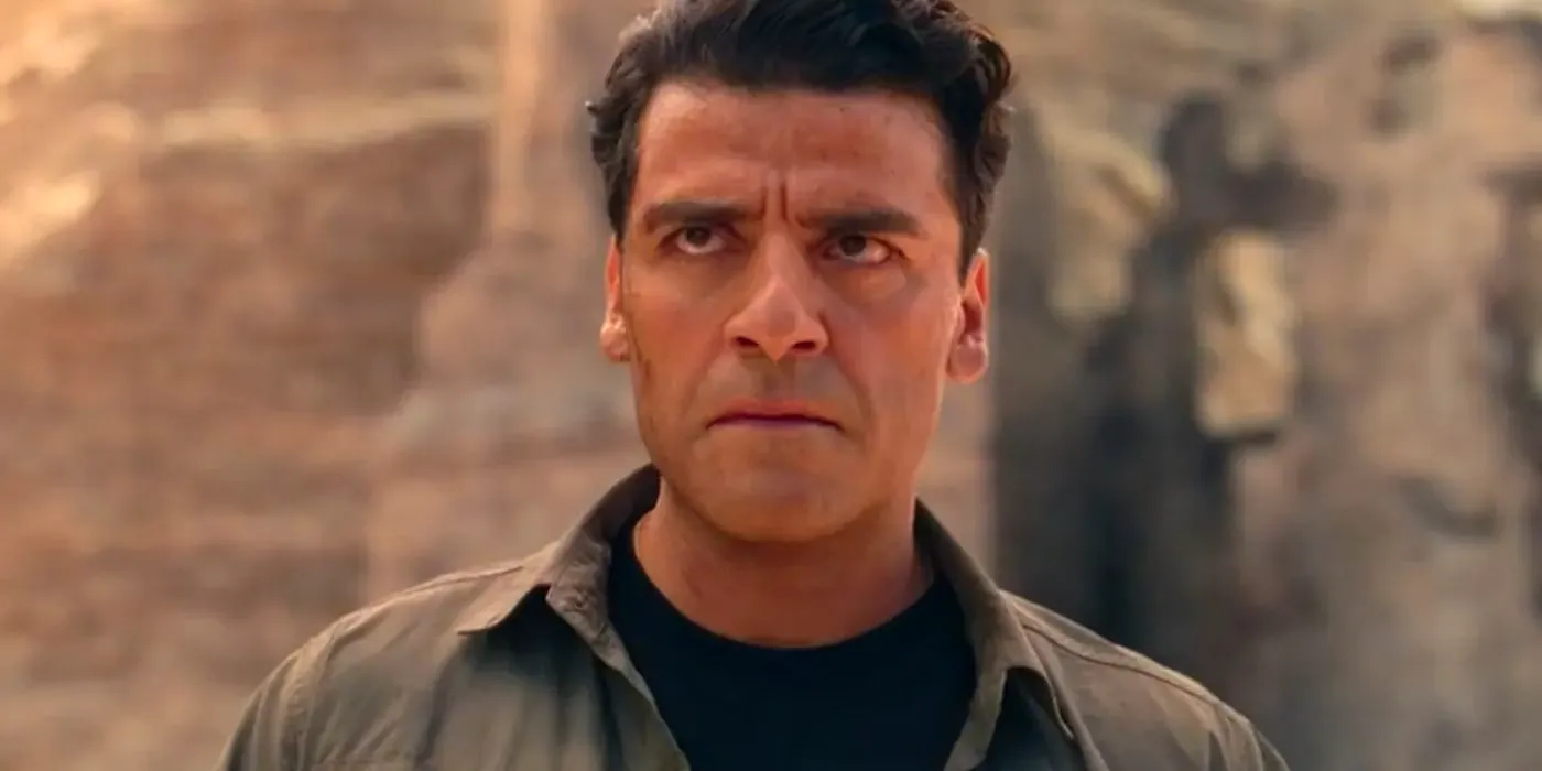 Marc Spector (Oscar Isaac) looks determined in Moon Knight. Image