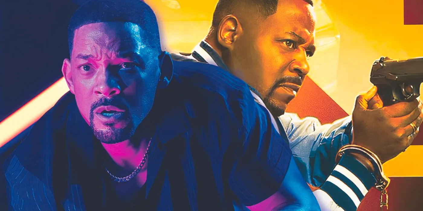 Marcus (Martin Lawrence) holding a gun and Mike (Will Smith) in Bad Boys: Ride or Die Image