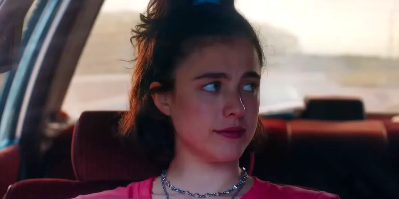 Margaret Qualley as Jamie Looking Unsure in Drive-Away Dolls Image