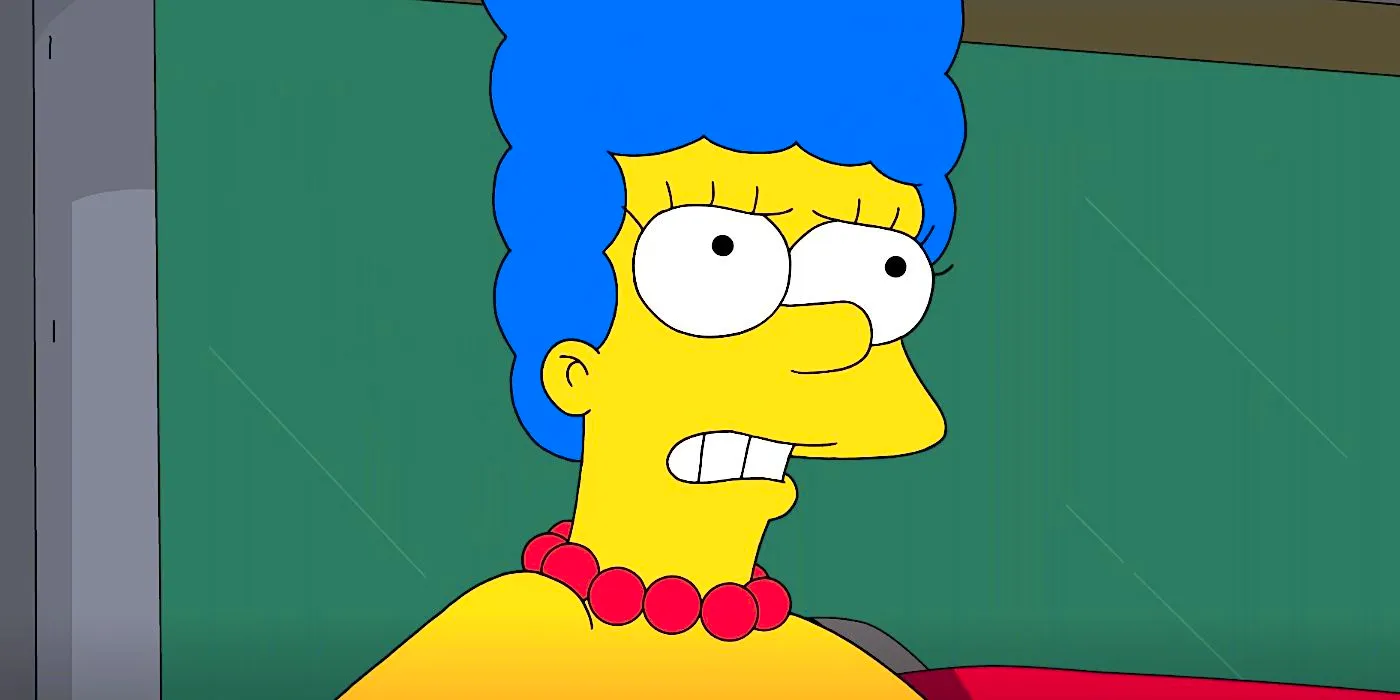 Marge looked worried and angry in The Simpsons season 35 episode 14 Image