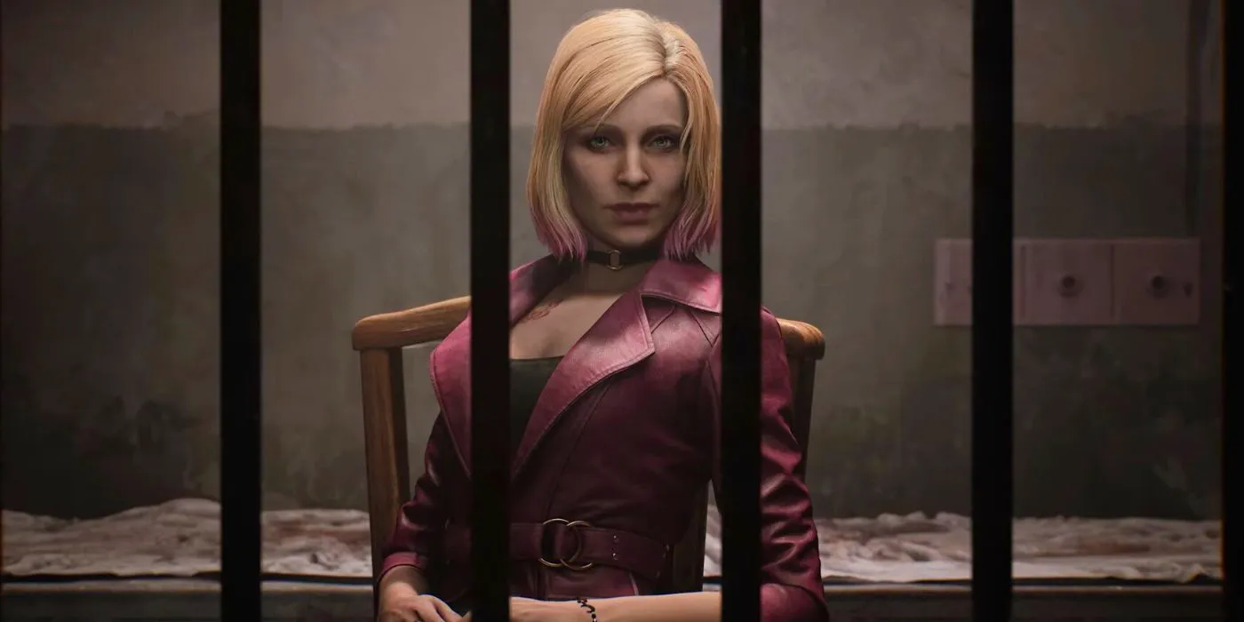 Maria sitting behind bars in Silent Hill 2 Remake Image