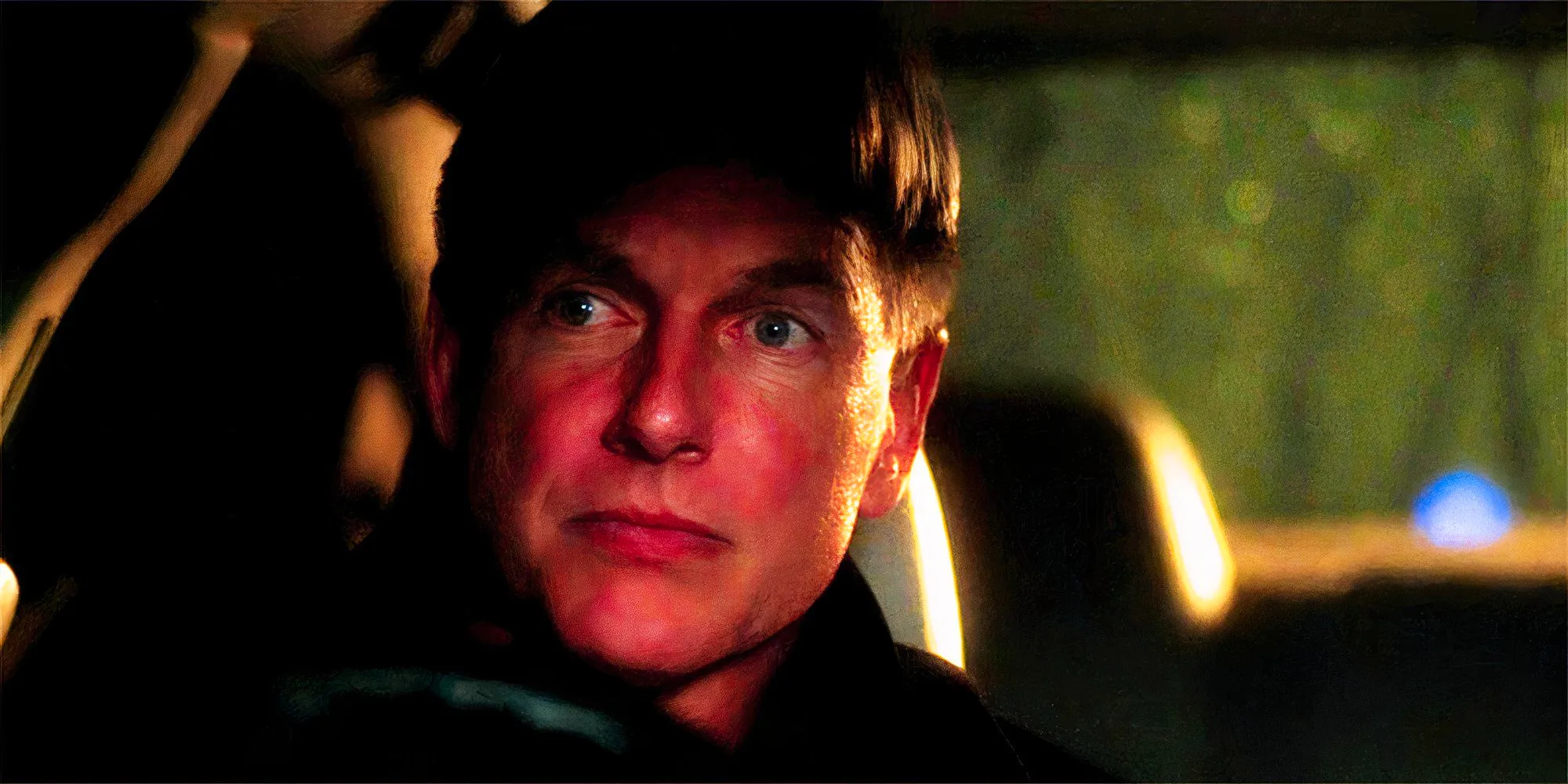 Mark Harmon as Gibbs driving his car in the NCIS season 3 episode  Image