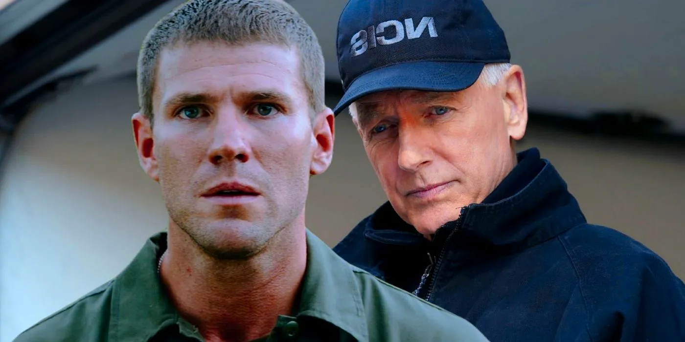 Mark Harmon as Gibbs from NCIS with Austin Stowell as Patrick from Fantasy Island Image