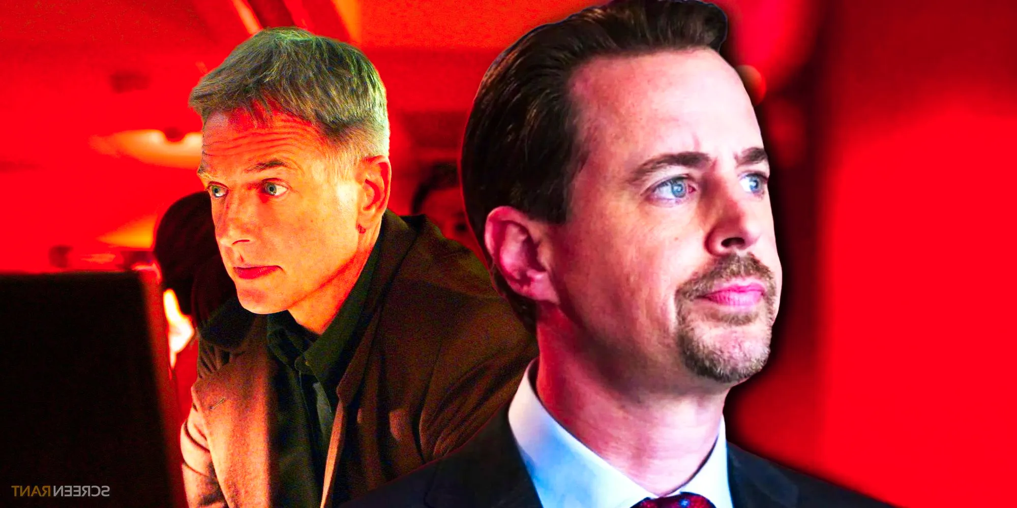 Mark Harmon as Gibbs from season 1 and Sean Murray McGee from season 21 of NCIS Image