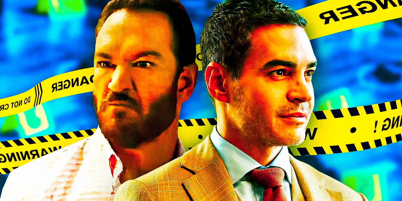 Mark Paul Gosselaar as Paul Campano and Ramon Rodriguez as Will Trent in Will Trent. Image