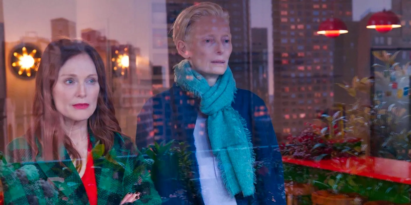 Martha (Tilda Swinton) and Ingrid (Julianne Moore) in The Room Next Door Image