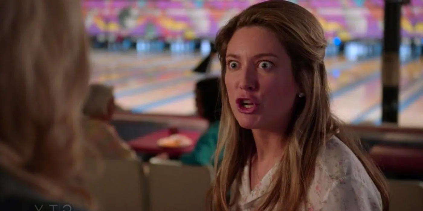 Mary Coper looking angry at bowling alley in Young Sheldon Image