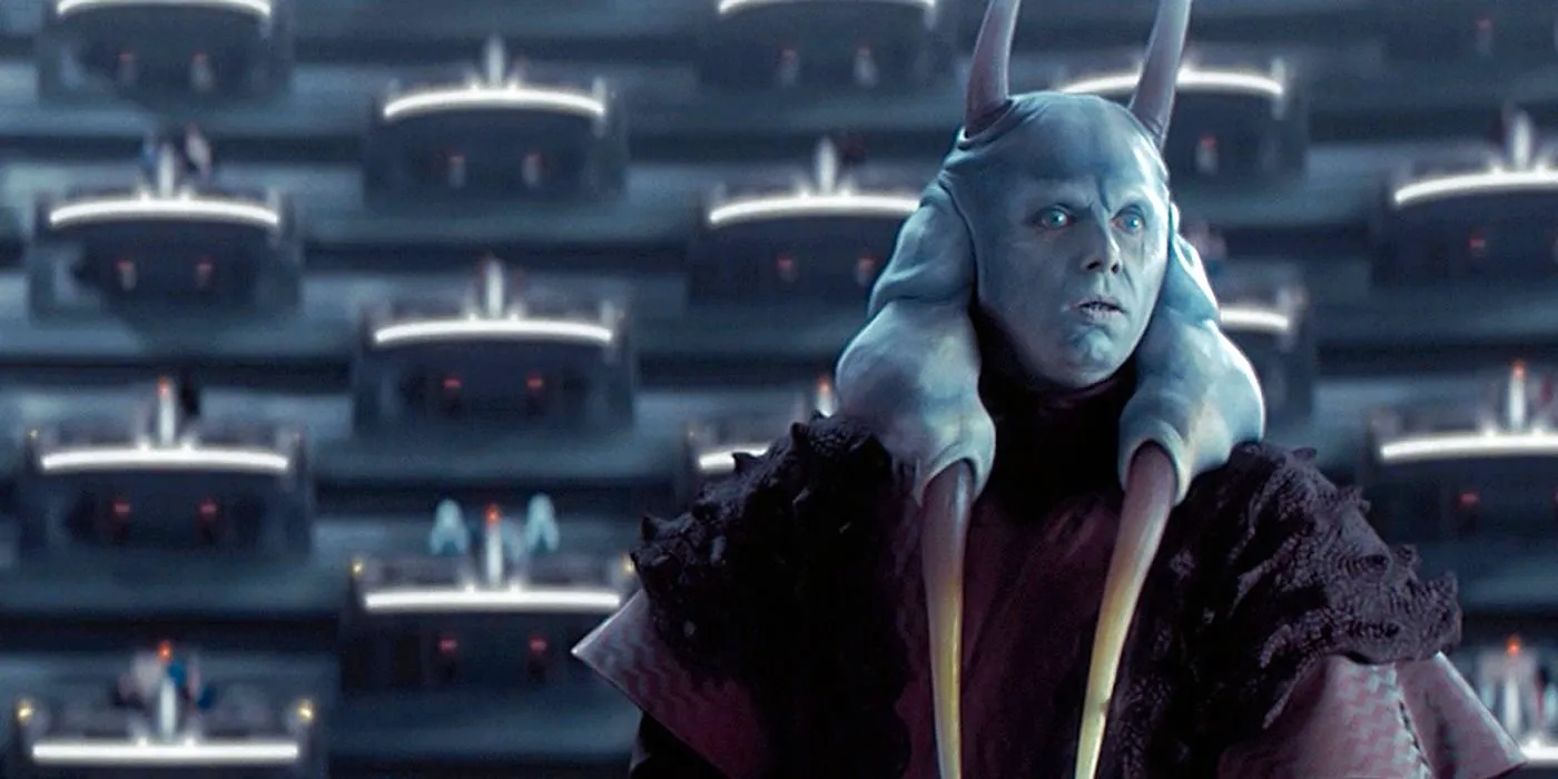 Mas Amedda adresses the Galactic Senate in Star Wars Revenge Of The sith Image