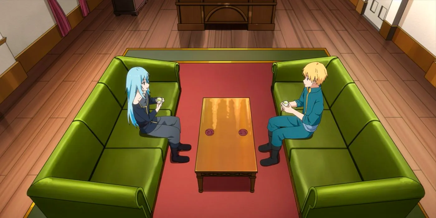 Masayuki meets with Rimuru to discuss what they have in common. Image