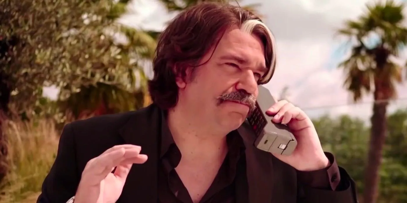 Matt Berry on the phone in Toast of London Image