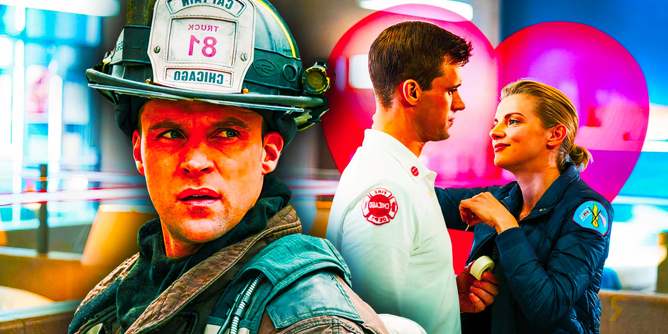 Matt Casey and Sylvie Brett in Chicago Fire. Image