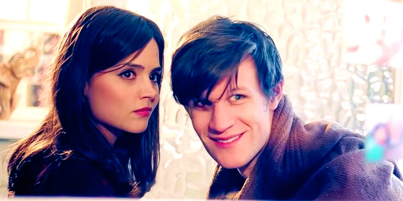 Matt Smith's Eleventh Doctor and Jenna Coleman's Clara in Doctor Who Image