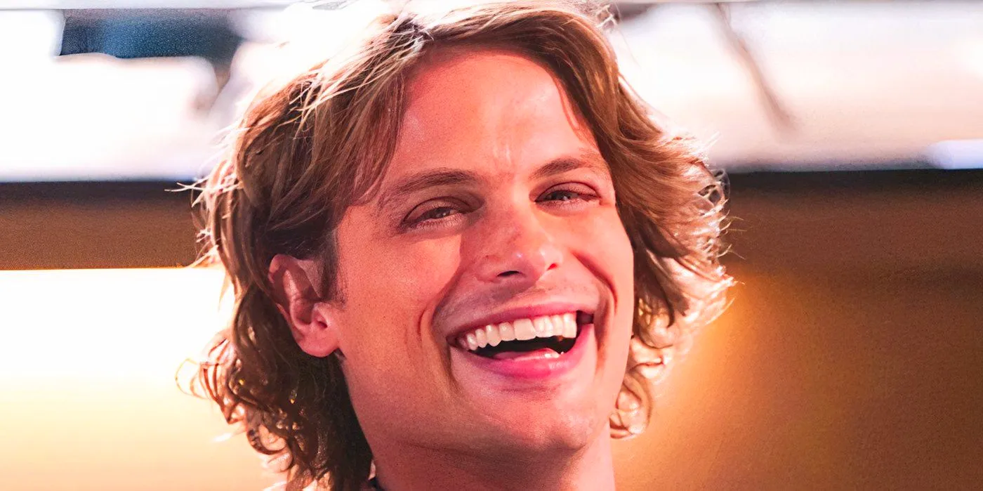 Matthew Gay Gubler as Spencer Reid smiling in Criminal Minds Image