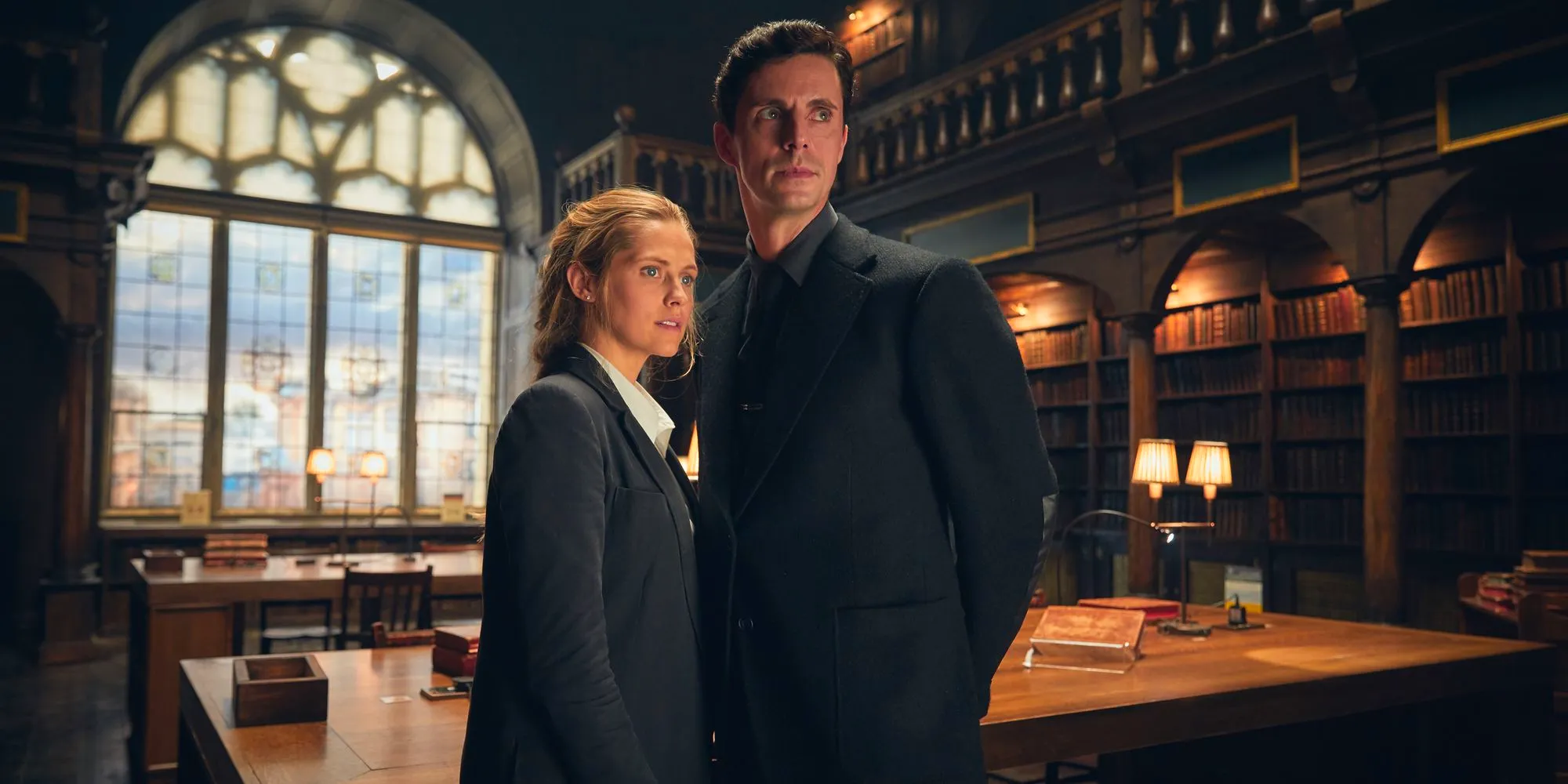 Matthew Goode and Teresa Palmers in A Discovery of Witches Image