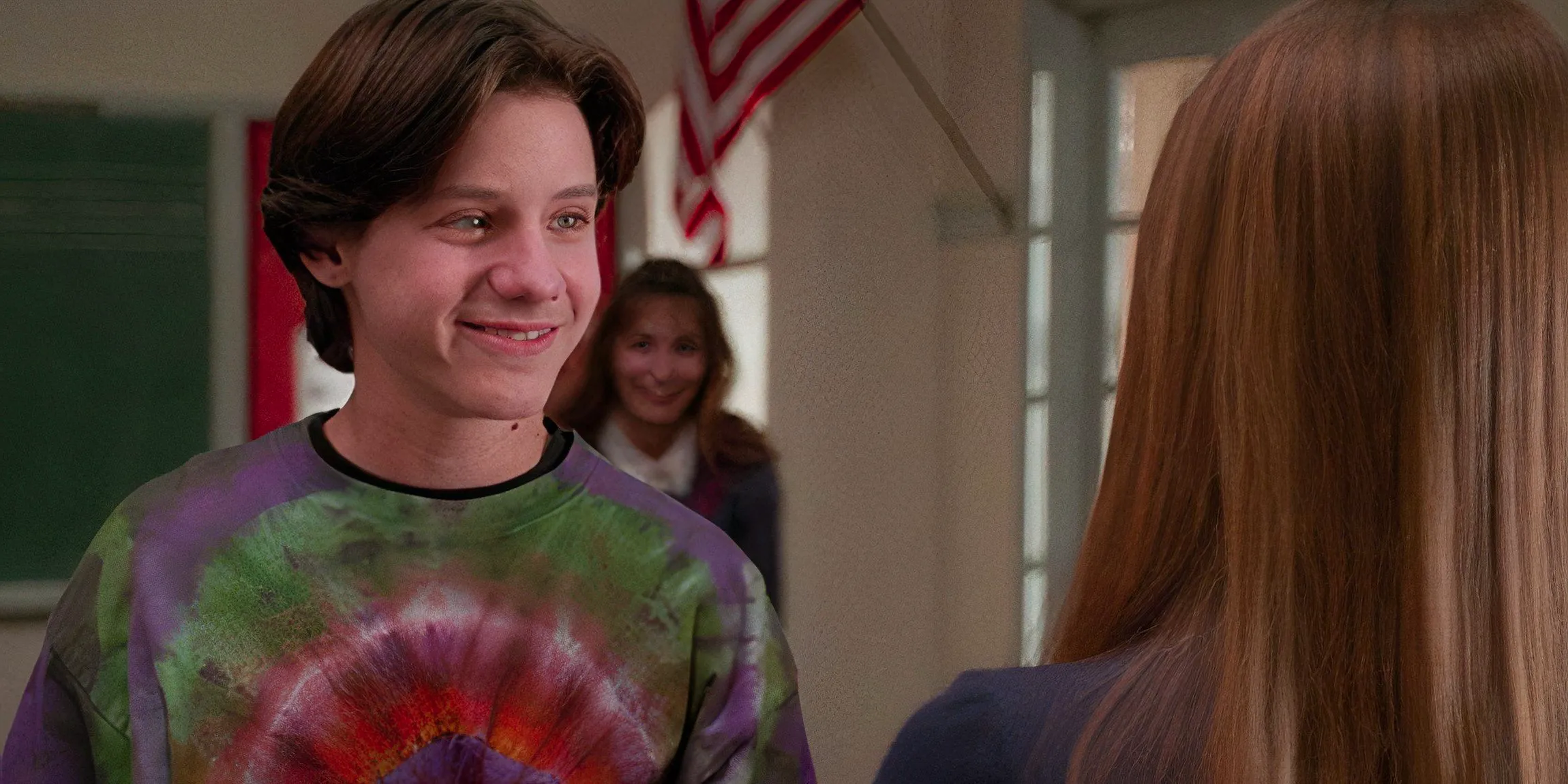 Max smiling in his tie-dyed shirt in Hocus Pocus Image