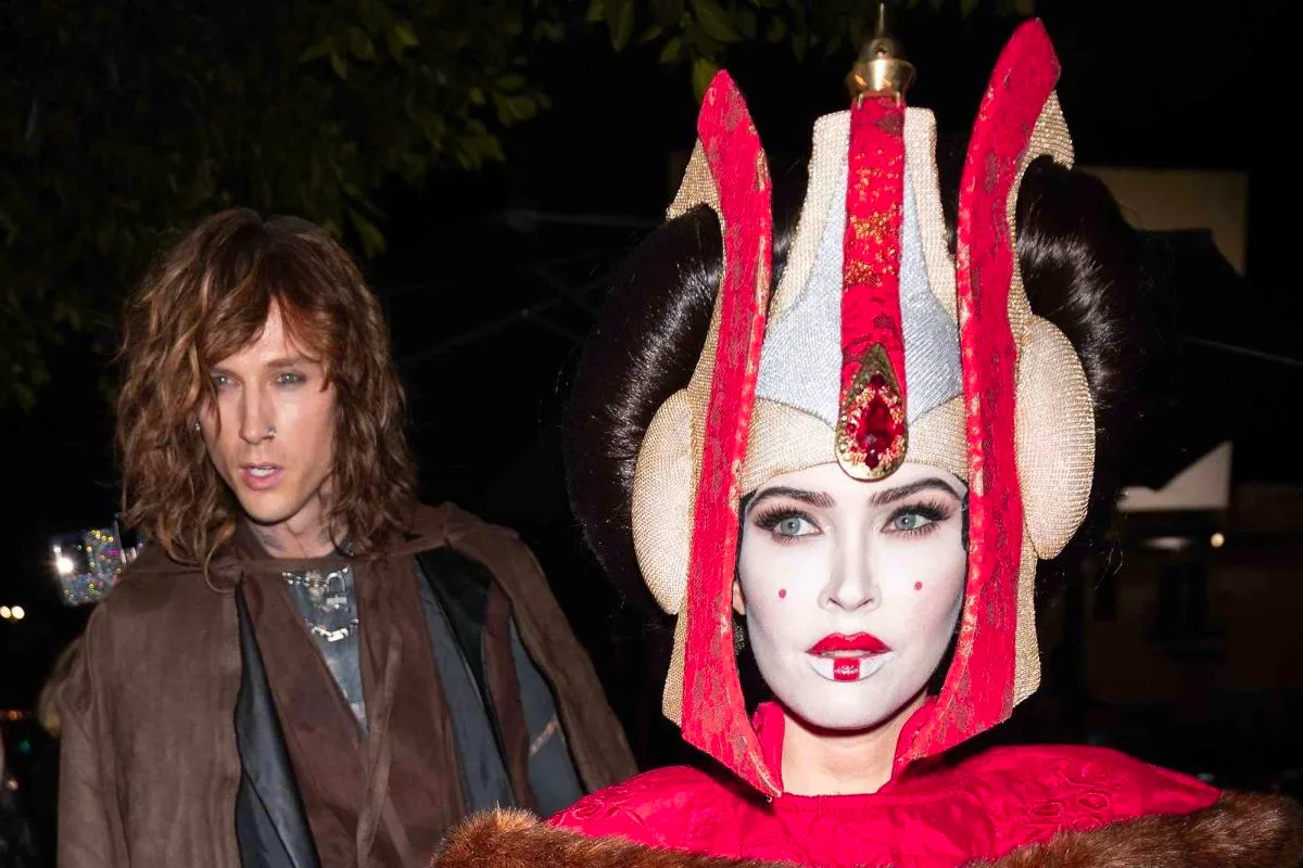 Megan Fox and Machine Gun Kelly Step Out for Rare Date Night in Otherworldly “Stars Wars” Halloween Costumes Image