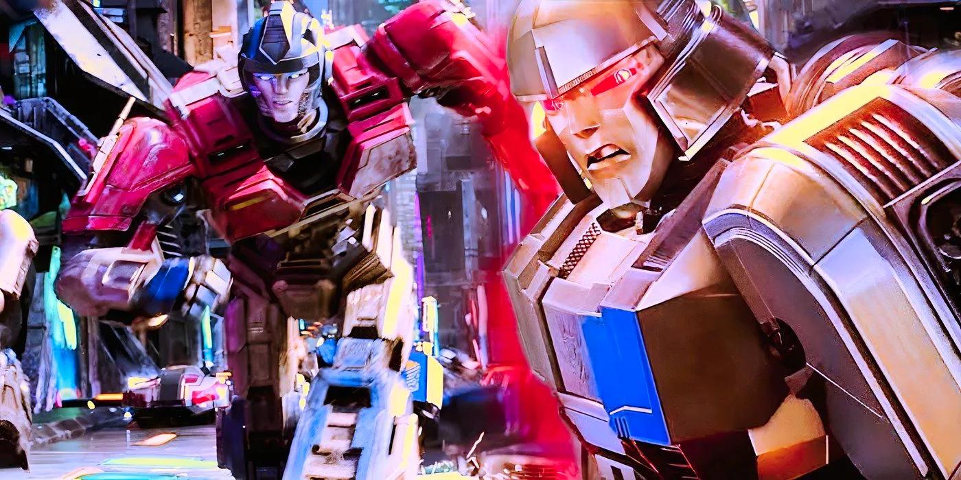 Megatron and Optimus Prime in Transformers One Image