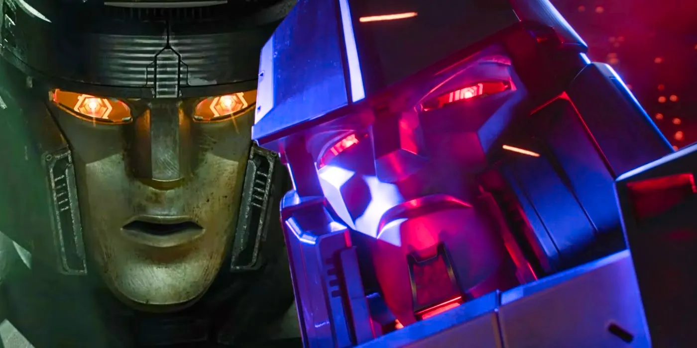 Megatron Red Eyes and Yellow Eyes in Transformers One Custom Image Image