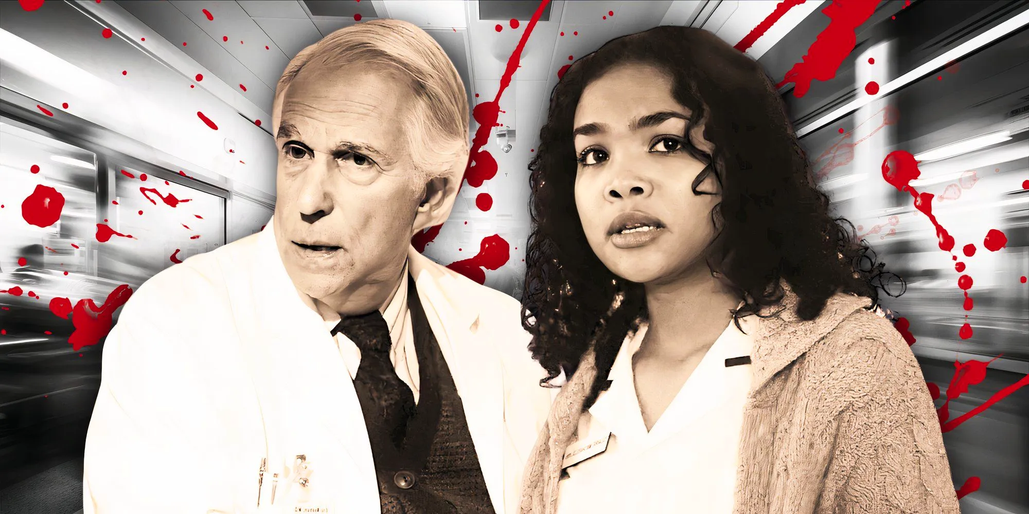 Mia Isaac and Henry Winkler in the X episode in American Horror Stories. Image