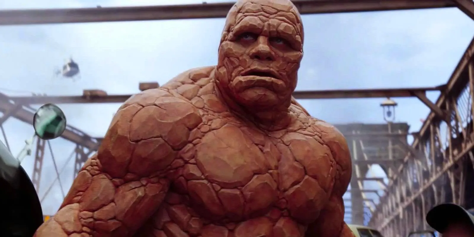 Michael Chiklis as The Thing in Fantastic Four looking off-screen Image