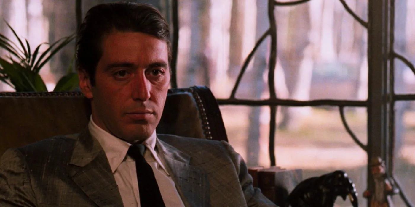 Michael Corleone (Al Pacino) by the window in his office in The Godfather Part 2 Image