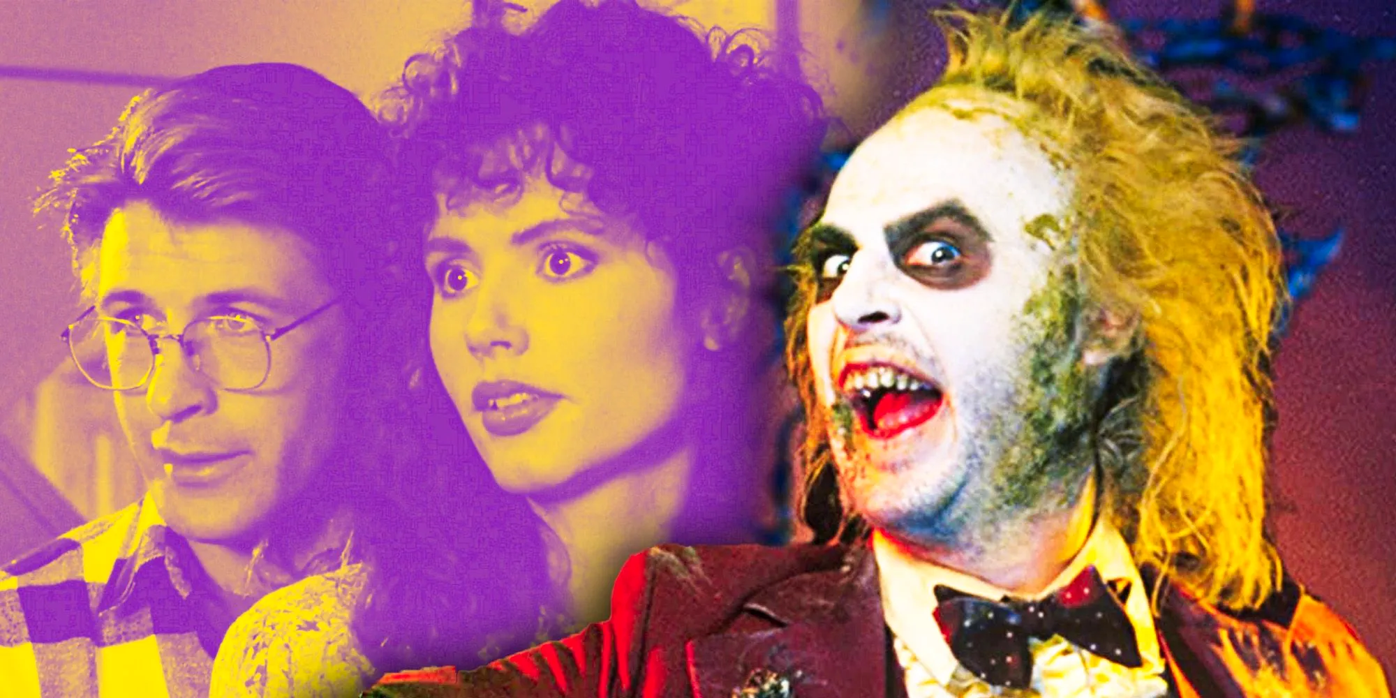 Michael Keaton's Beetlejuice with Barbara and Adam in Tim Burton's Beetlejuice (1988) Image