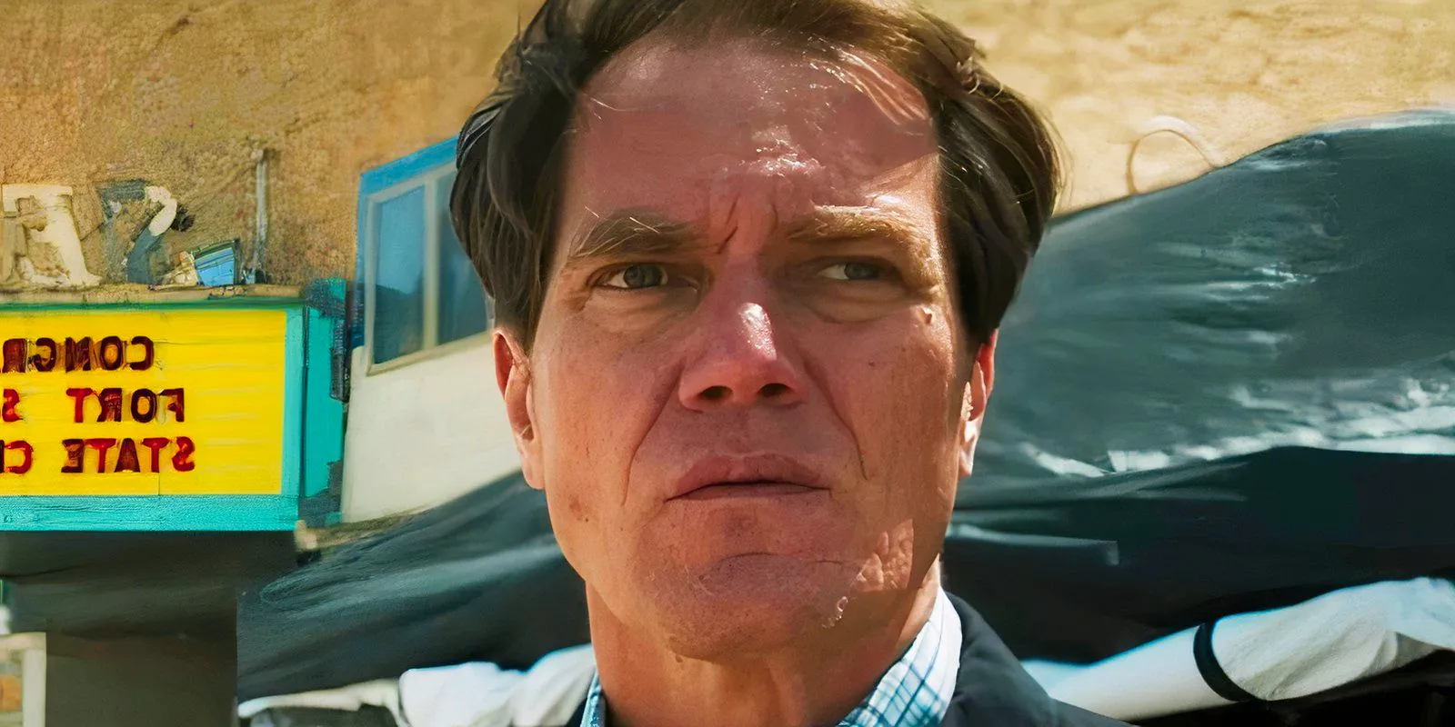 Michael Shannon looking intense in Waco Image