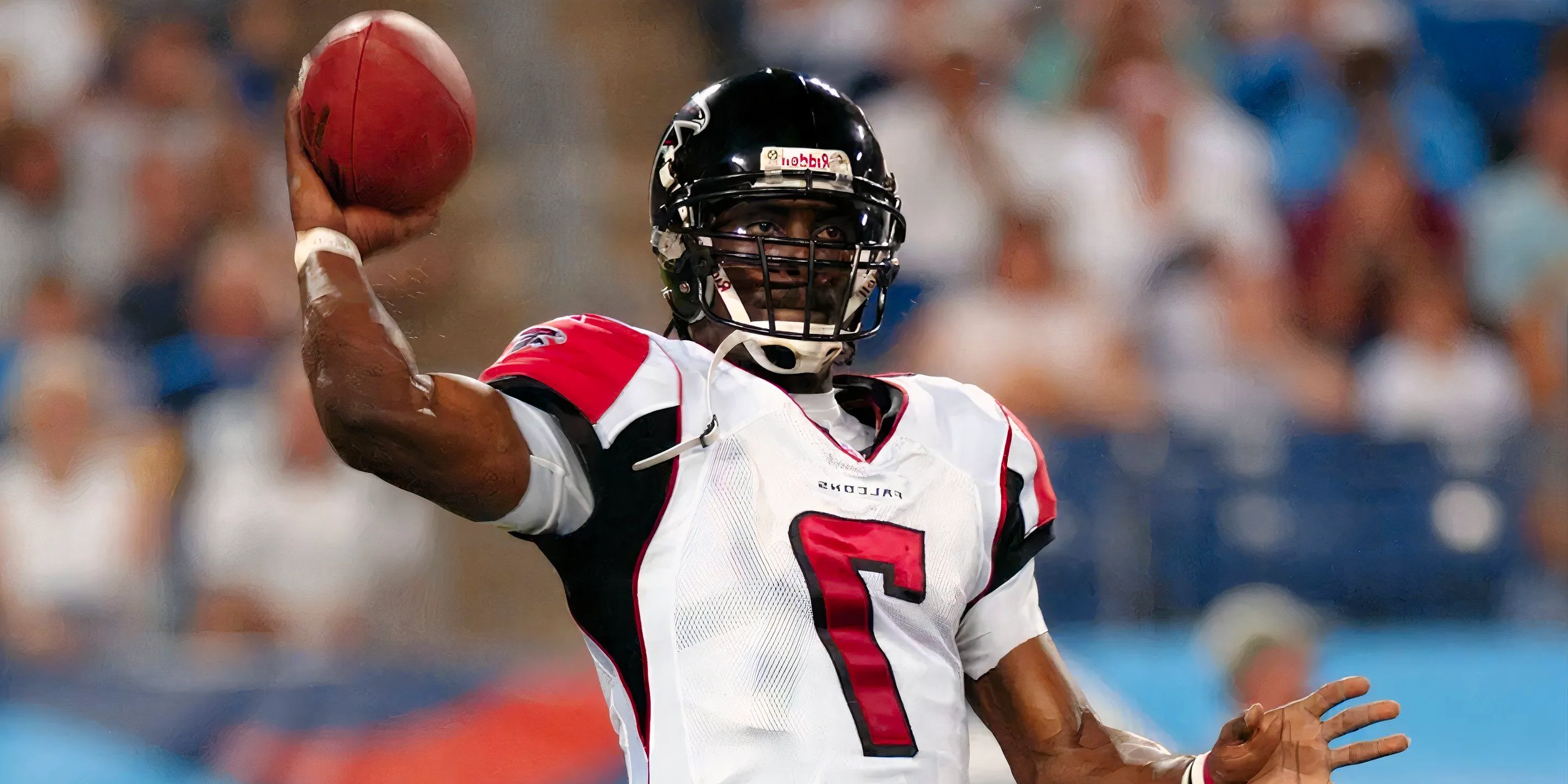 Michael Vick holds a football in Evolution of the Black Quarterback still Image