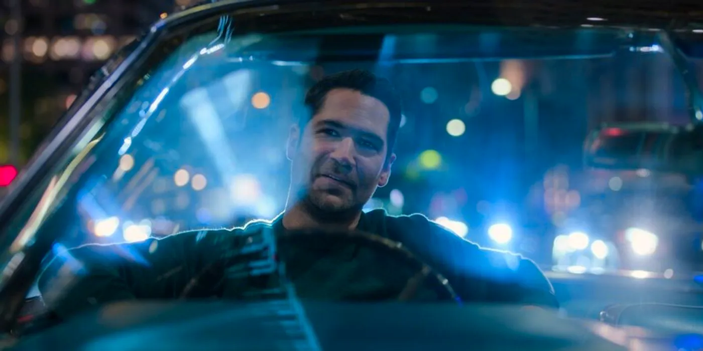 Mickey driving his care in The Lincoln Lawyer season 3 ending Image